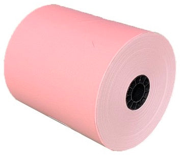 3 1/8" x 230' Pink Thermal Paper (50 rolls/case) - BPA Free